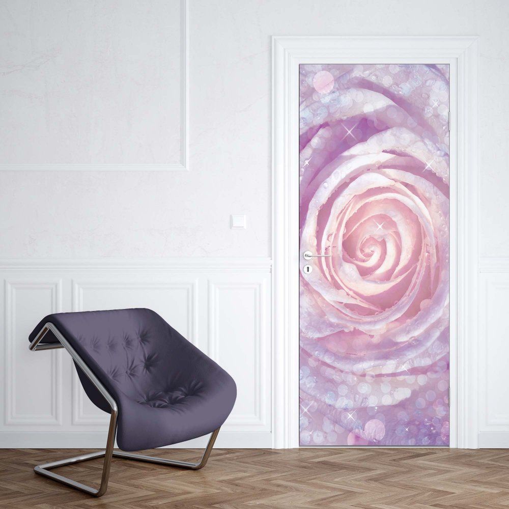 GLIX Fototapeta na dveře - Rose Purple And Pink | 91x211 cm - GLIX DECO s.r.o.