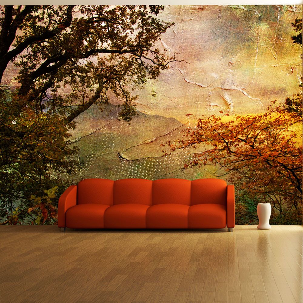 Fototapeta Bimago - Painted autumn + lepidlo zdarma 200x154 cm - GLIX DECO s.r.o.