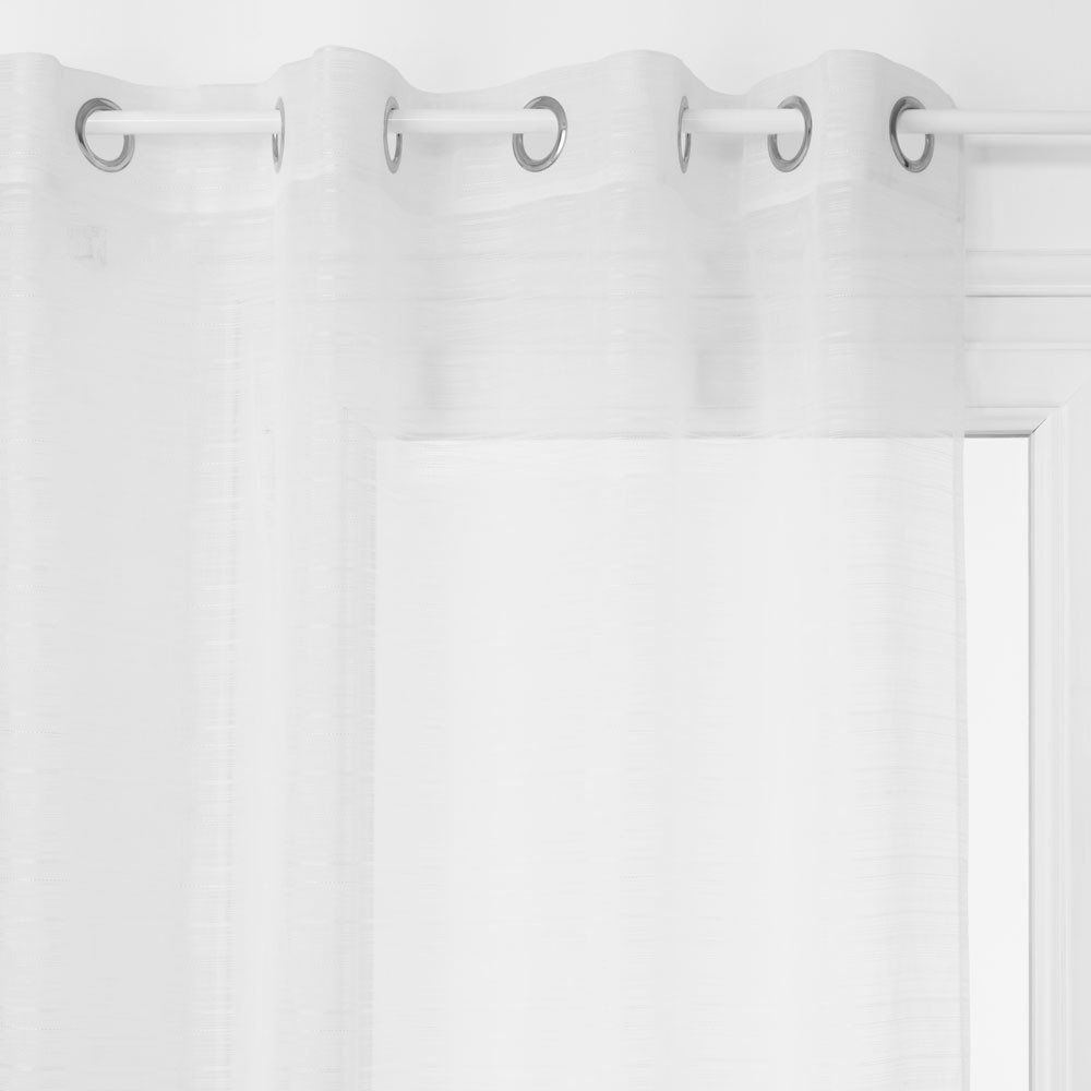 Atmosphera Záclona LOUIS v bílé barvě, skandinávský styl, 140 x 240 cm - EDAXO.CZ s.r.o.