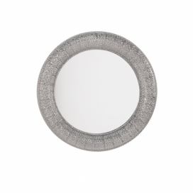 Nástěnné stříbrné zrcadlo ø80 cm CHANNAY
