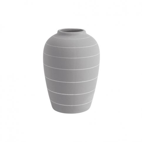 Světle šedá keramická váza PT LIVING Terra, ⌀ 13 cm - Bonami.cz