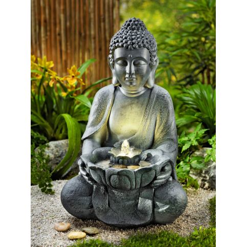 LED zahradní fontána Buddha - Velký Košík