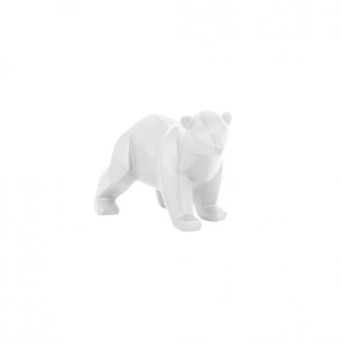 Matně bílá soška PT LIVING Origami Bear, výška 11 cm - Bonami.cz
