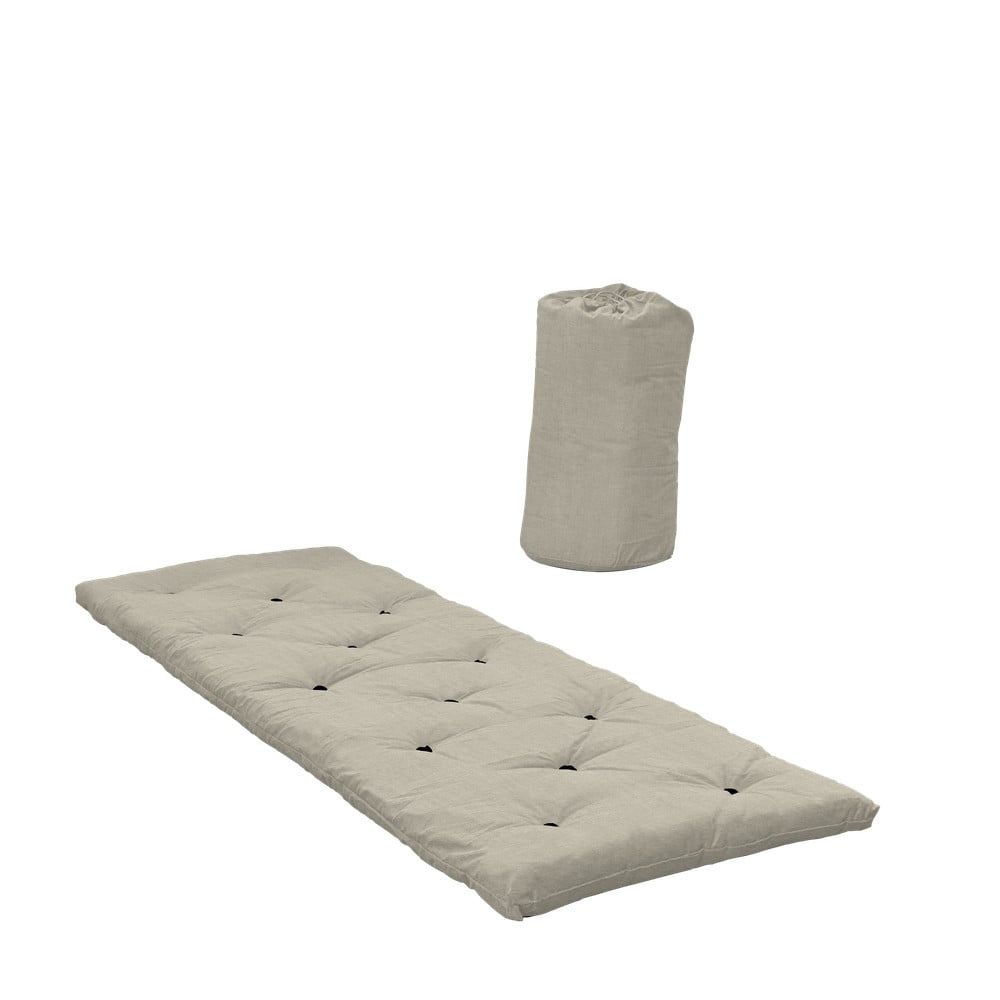 Béžová futonová matrace 70x190 cm Bed In A Bag Linen Beige – Karup Design - Bonami.cz