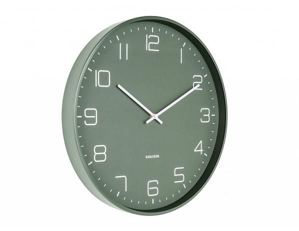 Zelené nástěnné hodiny Karlsson Lofty, ø 40 cm - 4home.cz
