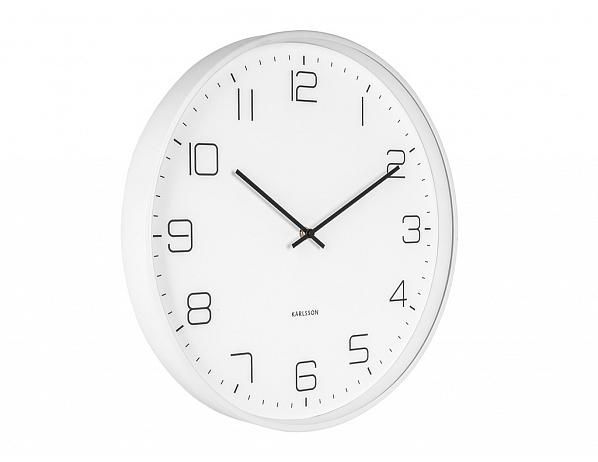 Bílé nástěnné hodiny Karlsson Lofty, ø 40 cm - Bonami.cz