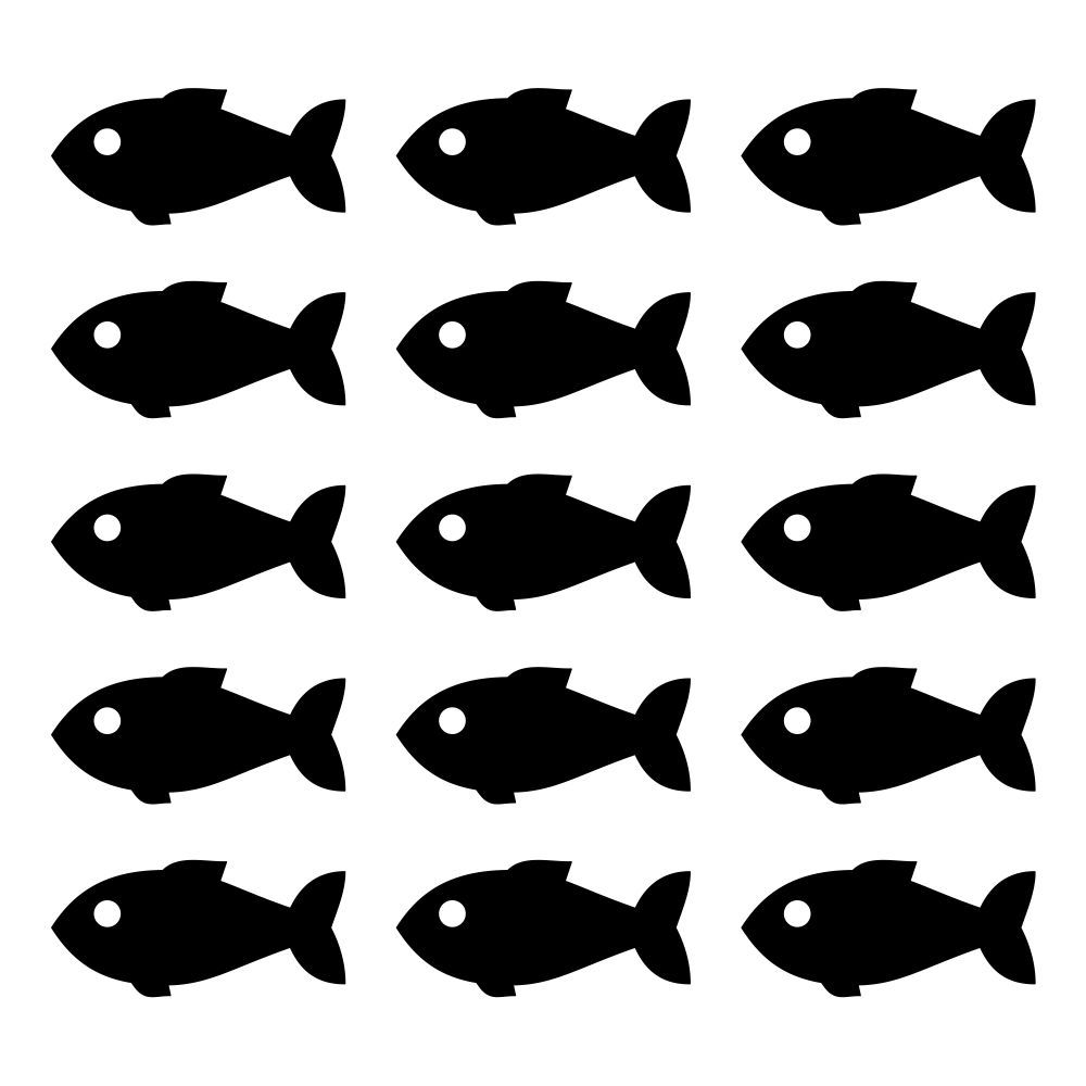  Ryby a rybičky - sada samolepek na zeď  - Pieris design