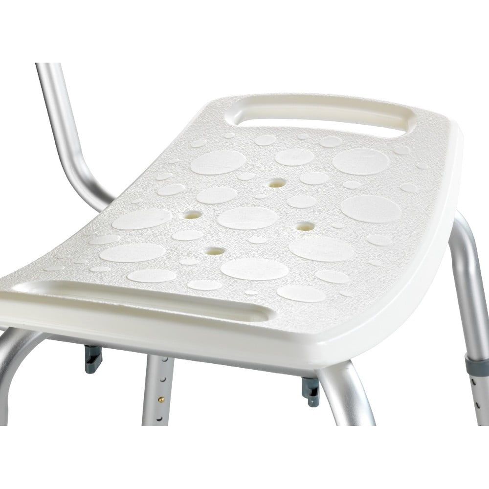 Sedací stolička s opěradlem do sprchy Wenko Stool With Back, 54 x 49 cm - Bonami.cz