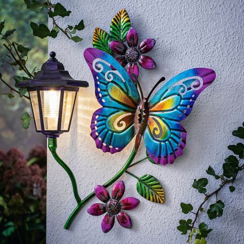 Solární nástěnné světlo Motýl - Velký Košík