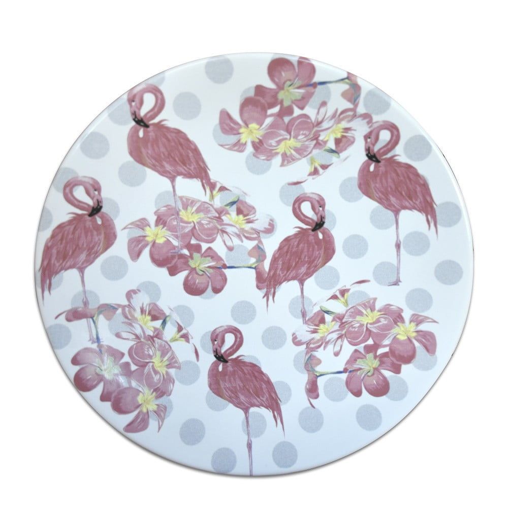 Keramický talíř Flamingos, ⌀ 25 cm - Bonami.cz