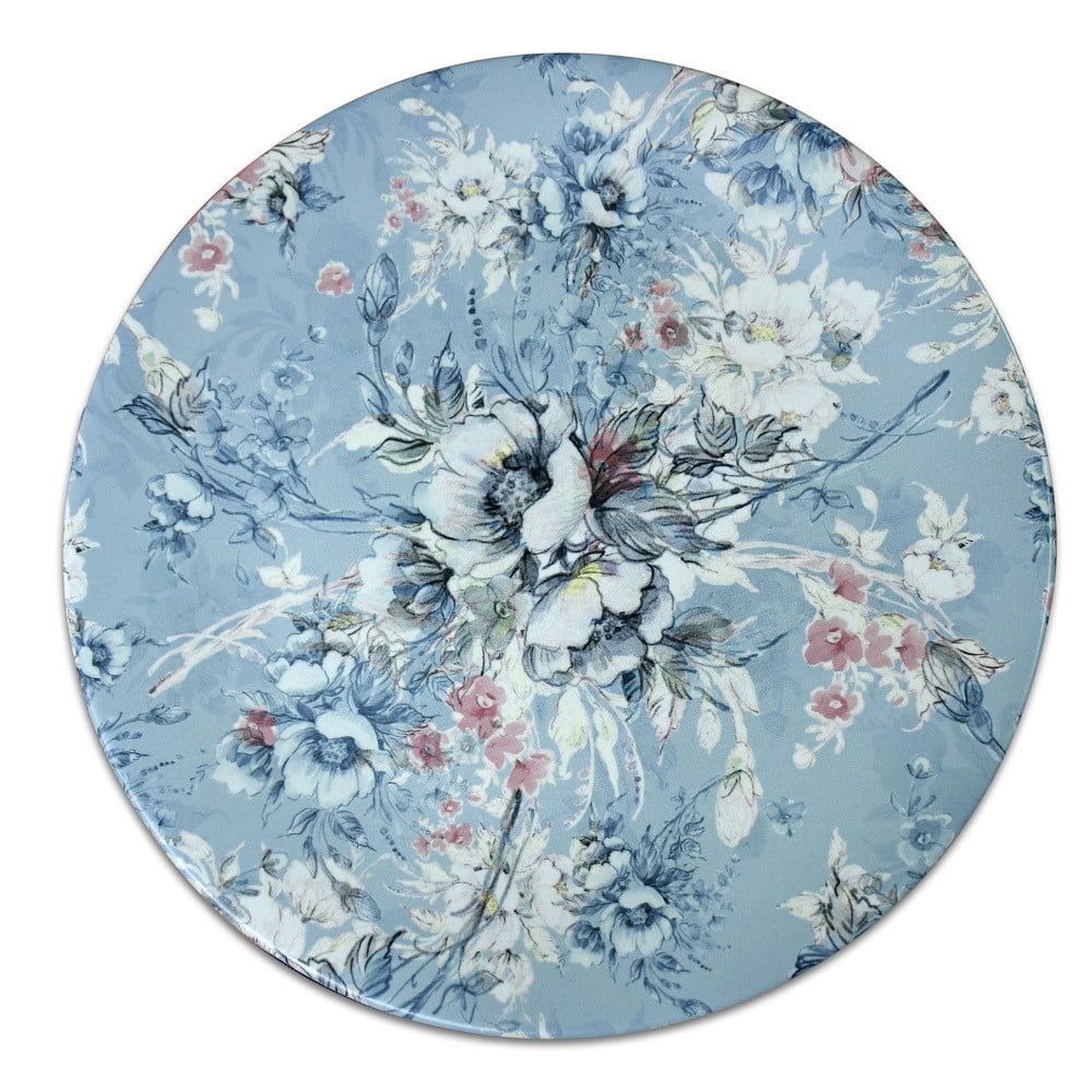 Modrý keramický talíř Flowers, ⌀ 26 cm - Bonami.cz