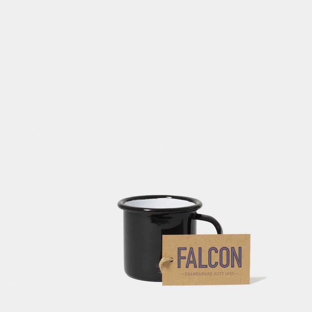 Černý smaltovaný šálek na espresso Falcon Enamelware, 160 ml - Bonami.cz