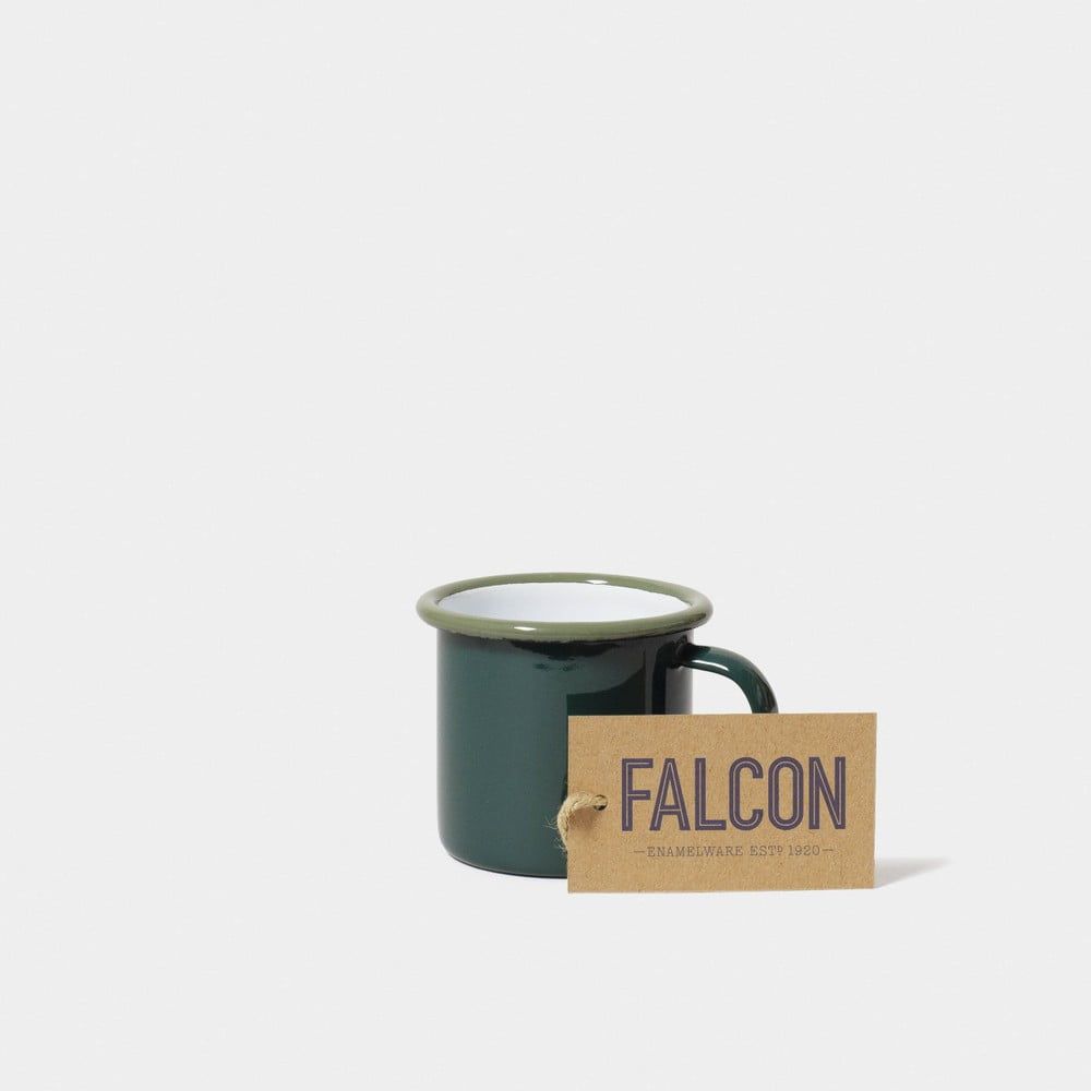 Tmavě zelený smaltovaný šálek na espresso Falcon Enamelware, 160 ml - Bonami.cz