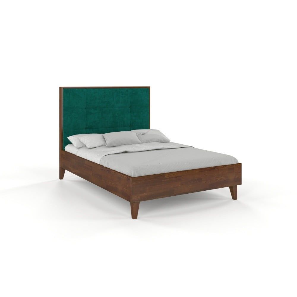 Dvoulůžková postel z masivního borovicového dřeva SKANDICA Frida Dark, 140 x 200 cm - Bonami.cz