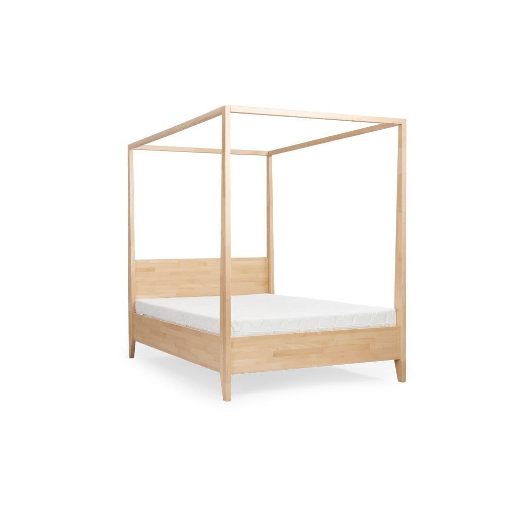 Dvoulůžková postel z masivního bukového dřeva SKANDICA Canopy, 160 x 200 cm - Bonami.cz