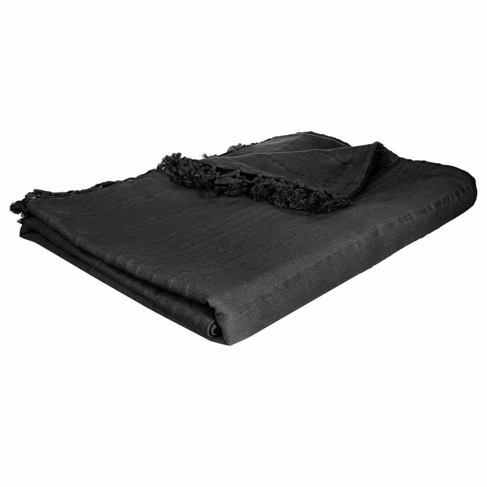 Emako Přehoz na postel v černé barvě, 250 x 230 cm - EMAKO.CZ s.r.o.