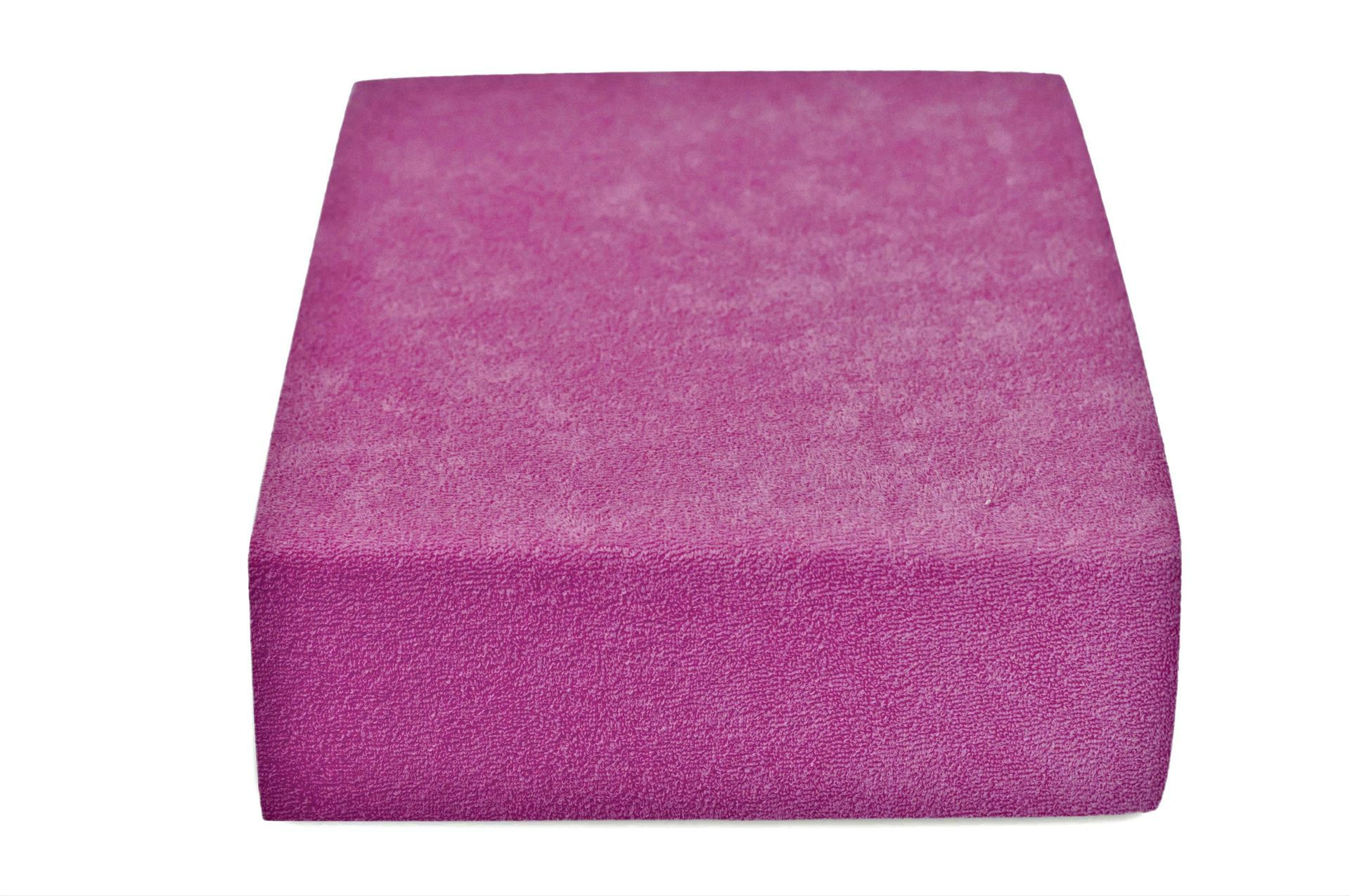 Froté prostěradlo purpurové 180x200 cm Gramáž (hustota vlákna): Lux (190 g/m2) - Výprodej Povlečení