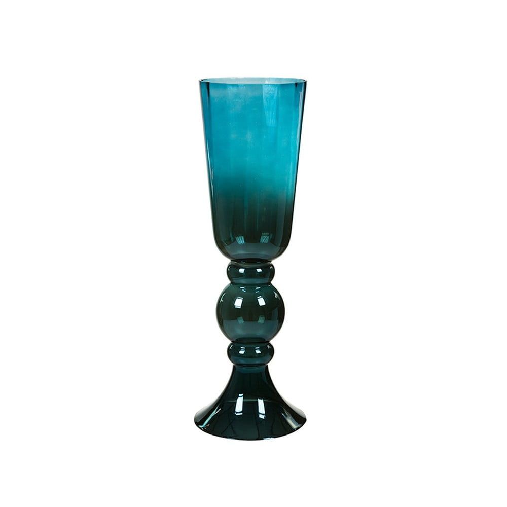 Modrá ručně vyráběná křišťálová váza Santiago Pons Classy, výška 64 cm - Bonami.cz