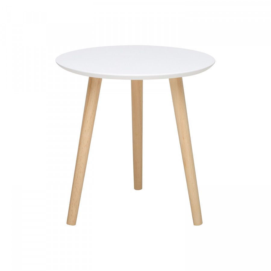 Idea Odkládací stolek IMOLA 2 bílý/borovice - ATAN Nábytek