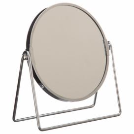 5five Simply Smart Kovové zrcadlo, stolní zrcadlo, stojící zrcadlo, kosmetické, průměr 17 cm