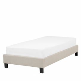 Béžová čalouněná postel 90x200 cm ROANNE