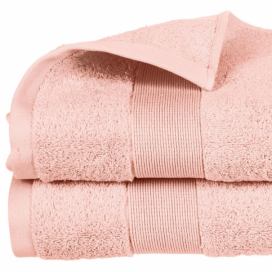 Atmosphera Ručník, růžový ručník, bavlněný ručník - růžová barva,150 x 100 cm