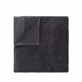Tmavě šedý bavlněný ručník Blomus, 50 x 100 cm