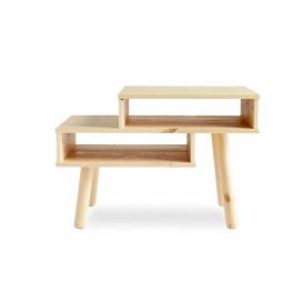 Konferenční stolek z borovicového dřeva v přírodní barvě Karup Design Haku