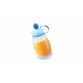TESCOMA pružná láhev PAPU PAPI 200 ml, se lžičkou, modrá