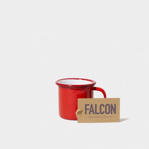 Červený smaltovaný šálek na espresso Falcon Enamelware, 160 ml - Bonami.cz
