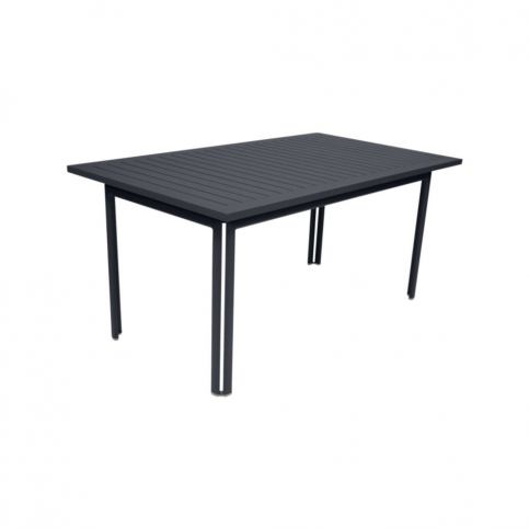 Antracitový zahradní kovový jídelní stůl Fermob Costa, 160 x 80 cm - Bonami.cz