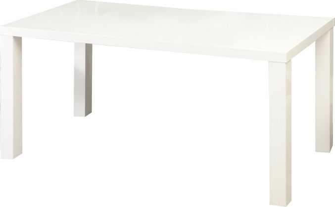 Jídelní stůl, bílá vysoký lesk HG, 140-180x80 cm, ASPER NEW TYP 1 Mdum - M DUM.cz