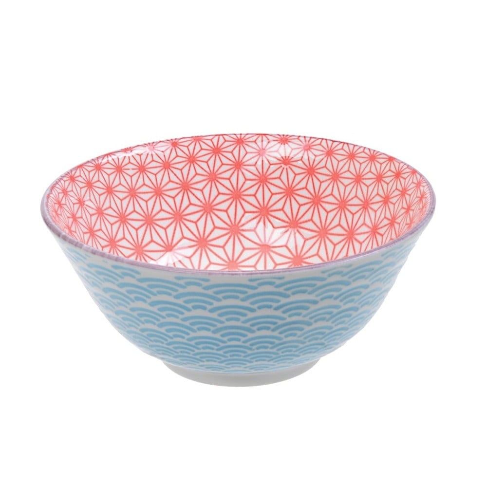 Modročervená porcelánová miska Tokyo Design Studio Star, ⌀ 15,2 cm - Bonami.cz