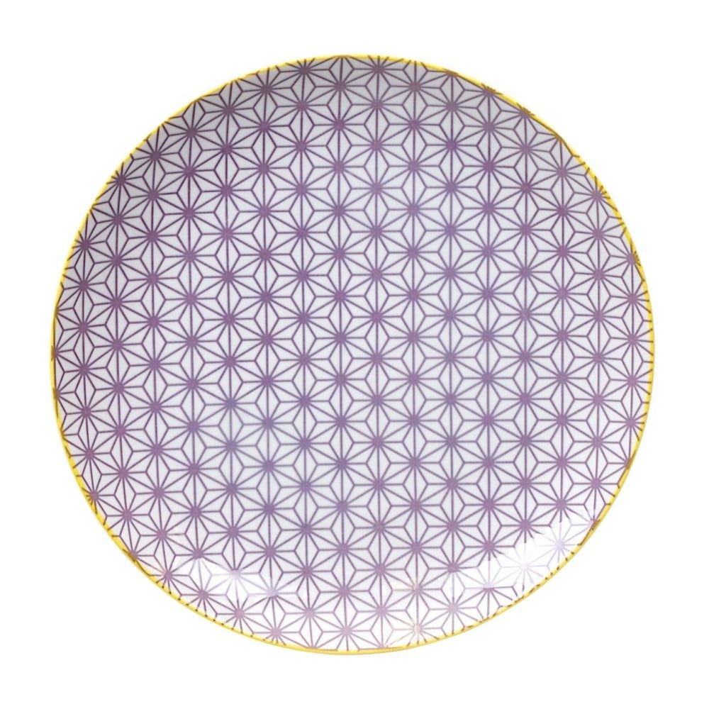 Fialový porcelánový talíř Tokyo Design Studio Star, ⌀ 25,7 cm - Bonami.cz