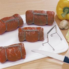 Kuchyňské klipsy na maso spony 10 ks, nerezová ocel,  WENKO