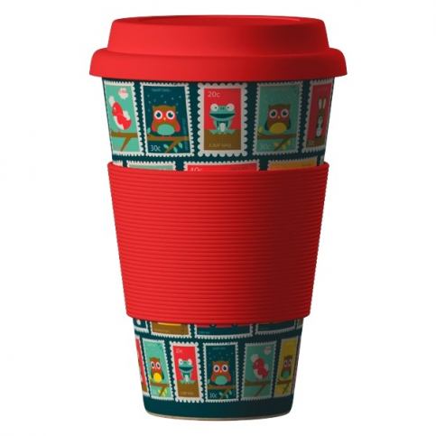 AREON Bamboo Cup 400ml - Postmarks red - HARV.cz