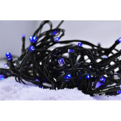 LED vánoční řetěz, 3m, 20xLED, 3x AA, modré světlo, zelený kabel - Rozsvitsi.cz - svítidla