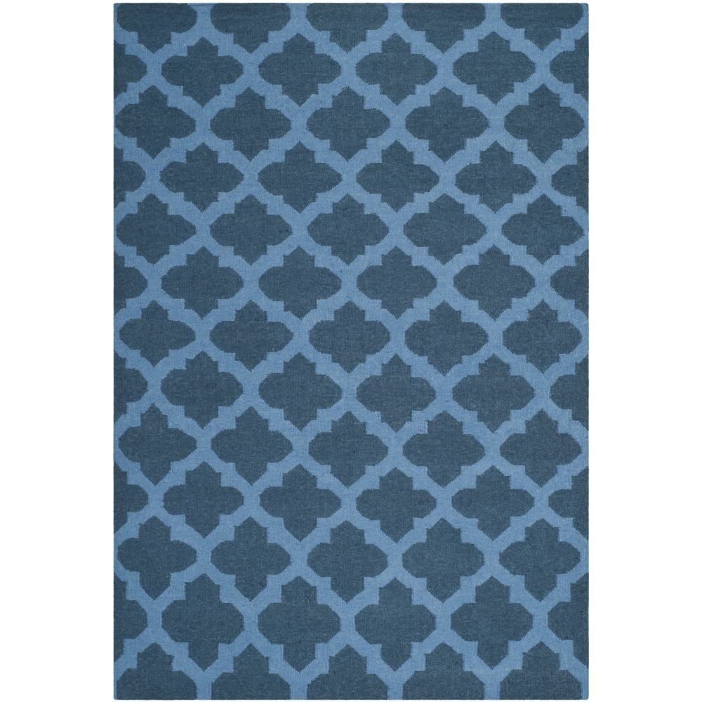 Modrý vlněný koberec Safavieh Salé, 243 x 152 cm - Bonami.cz