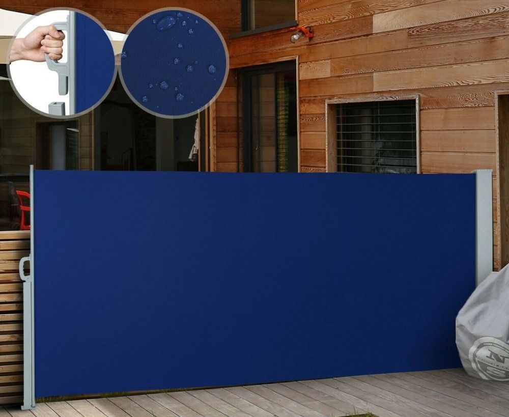 Venkovní zástěna výška 2m délka 3m HT200-3 modrá Hometrade - DEKORHOME.CZ