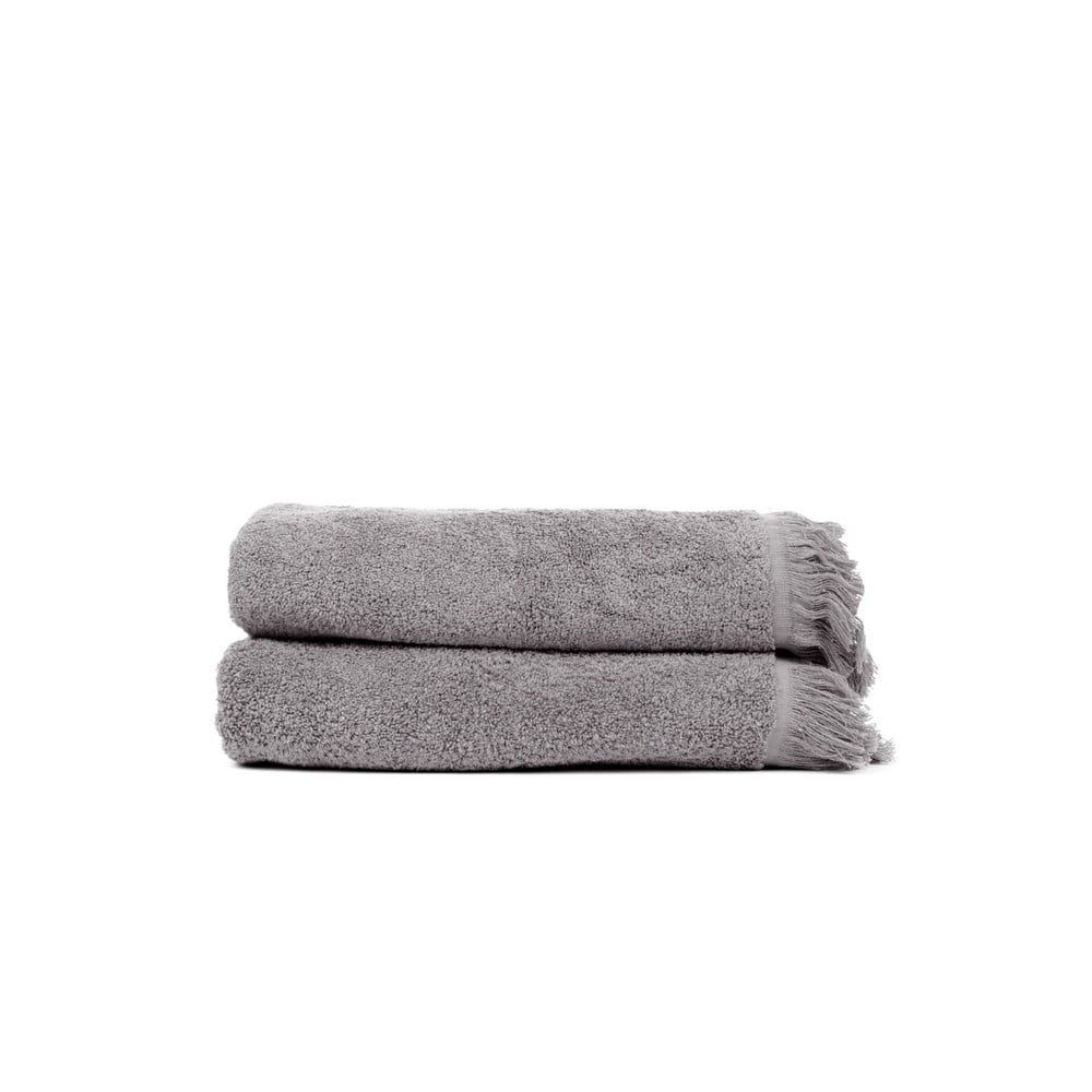 Sada 2 antracitově šedých ručníků ze 100% bavlny Bonami Selection, 50 x 90 cm - Bonami.cz