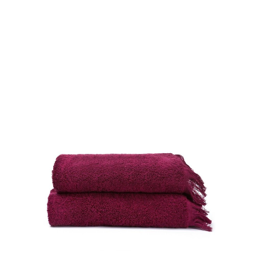 Sada 2 červených ručníků ze 100% bavlny Bonami Selection, 50 x 90 cm - Bonami.cz