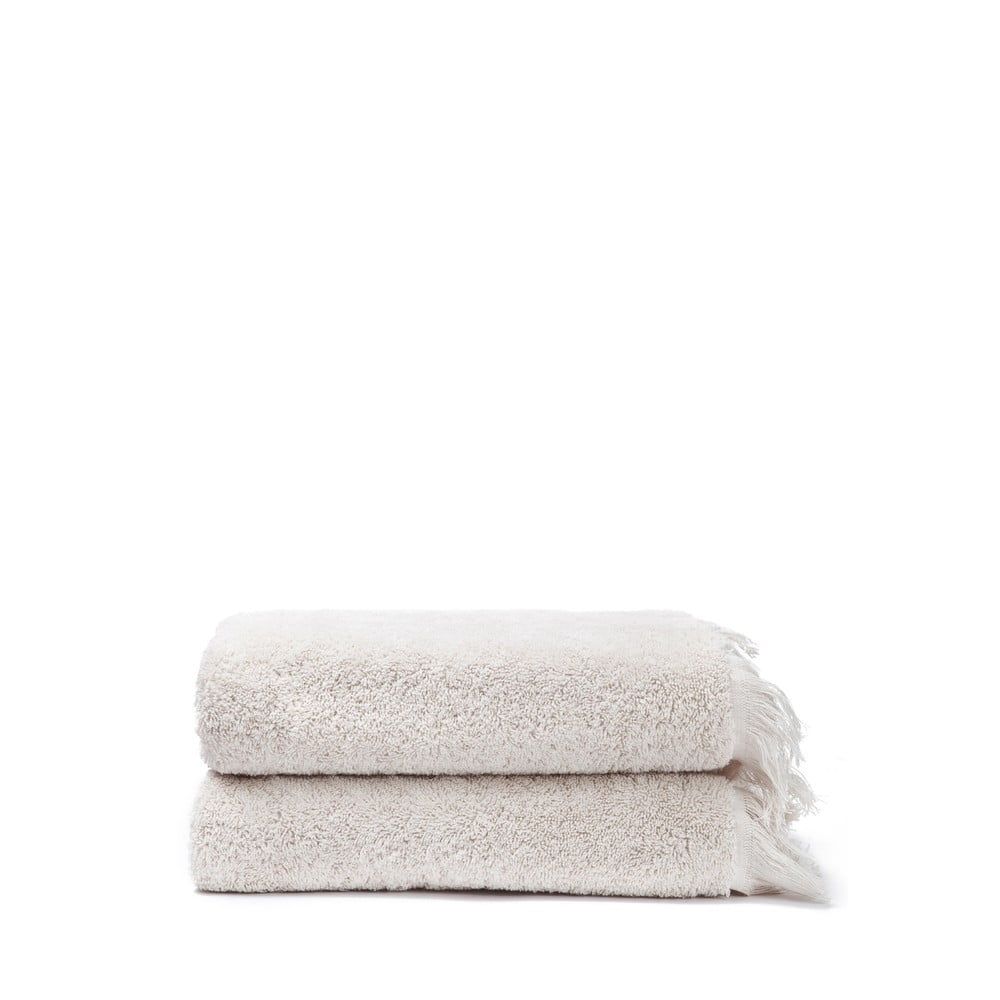 Sada 2 krémových ručníků ze 100% bavlny Bonami Selection, 50 x 90 cm - Bonami.cz