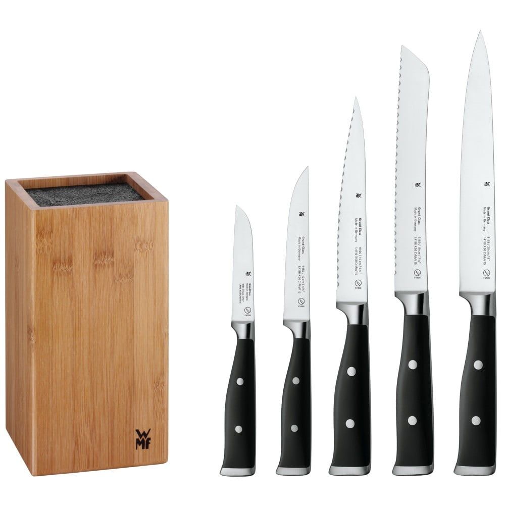 WMF Set Grand Class, sada nožů v bloku, 5 ks - Chefshop.cz