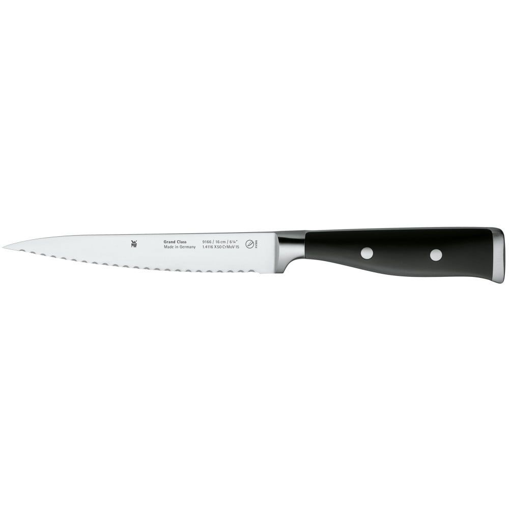 Kuchyňský vroubkovaný nůž Grand Class WMF 16 cm - Chefshop.cz