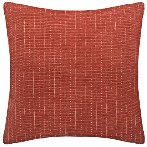 Emako Dekorační polštář červené barvy se vzorem, velikosti 60 x 60 cm, ušitý z bavlny - EMAKO.CZ s.r.o.