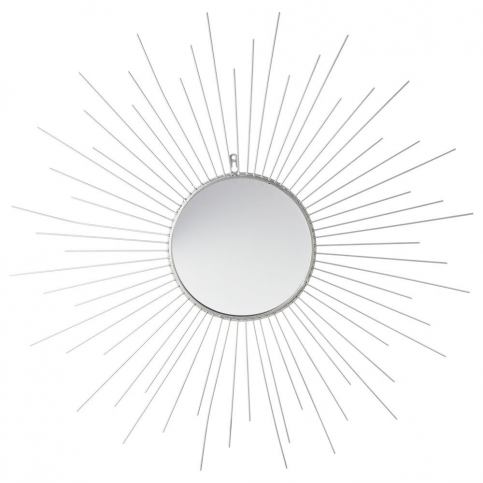 Emako Kulaté zrcadlo slunce v kovovém rámu, moderní závěsné zrcadlo zlaté barvy - EMAKO.CZ s.r.o.
