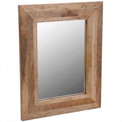 Emako Zrcadlo nástěnné v dřevěném rámu z mangového dřeva, 40x50 cm - EMAKO.CZ s.r.o.