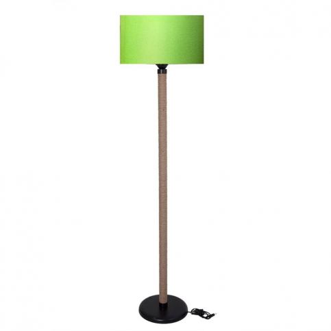 Volně stojící lampa s neonově zeleným stínítkem lampa Kate Louise Rope - Bonami.cz