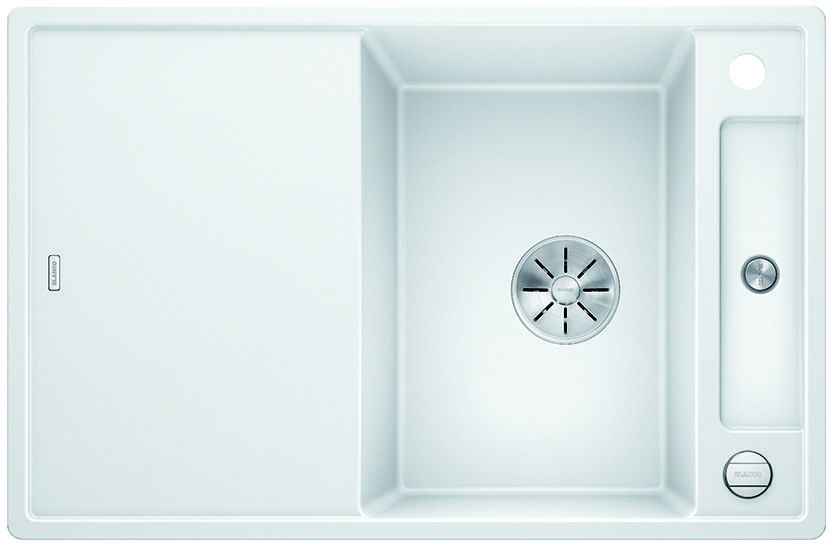 Granitový dřez Blanco AXIA III 45 S InFino bílá + skleněná krájecí deska a excentr 523187 - LooMAH.cz
