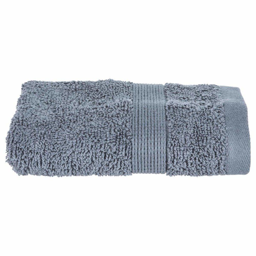 Atmosphera Bavlněný ručník na ruce s ozdobnou bordurou, šedý koupelnový ručník z bavlny s hustou osnovou - EMAKO.CZ s.r.o.